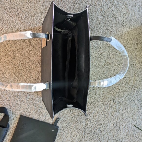 BEIS LARGE WORK TOTE BLACK - NWT Vegan Leather - Picture 5 of 7